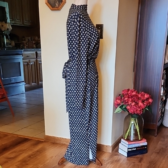 NWT Amour Vert Castile Navy and White Mia Dot Dress, Size XL - Picture 7 of 16